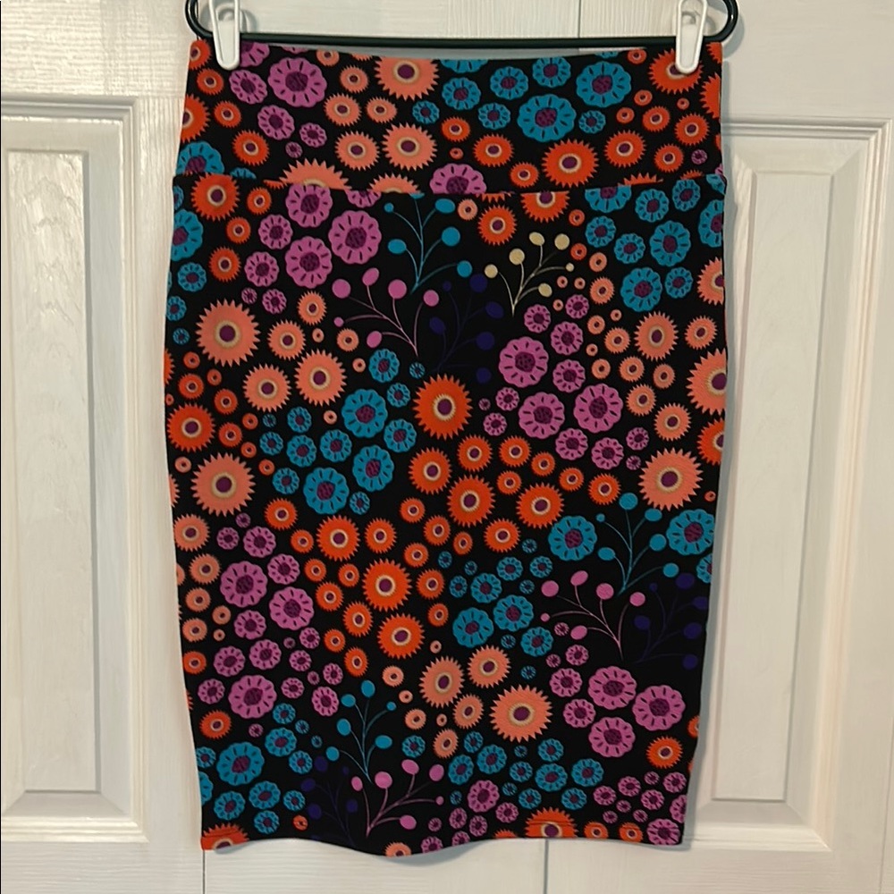 LuLaRoe Colorful Floral Pencil Skirt